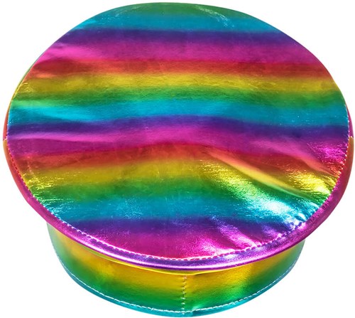 Regenboog Pet Metallic Studs & Diamants (achterkant)