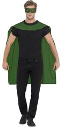 Superhelden Cape Groen met Oogmasker
