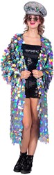 Festival Pailletten Jas Holographic Lang