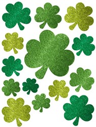 Raamstickers Klaver St. Patricks Day (14st)