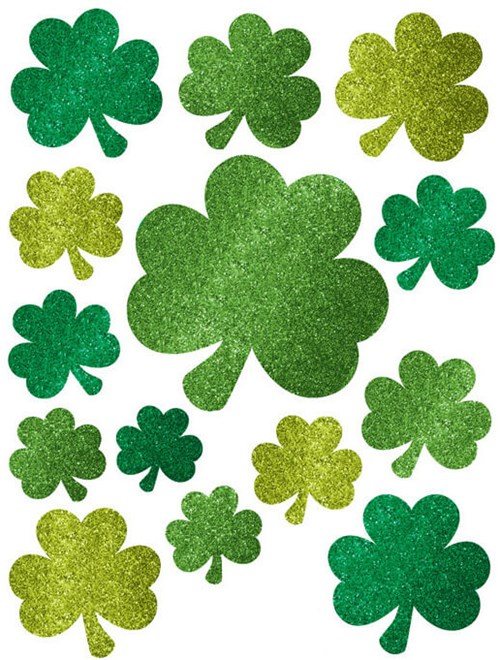 Raamstickers Klaver St. Patricks Day (14st)