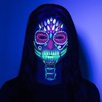 UV Schmink Set Bright Skull