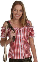 Tiroler Blouse Anne Luxe Rood