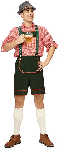 Tiroler Broek Groen Bloemen 