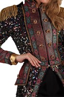 Carnavalsjas Dames Sequin Party (detail 1)