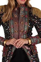 Carnavalsjas Dames Sequin Party (detail)