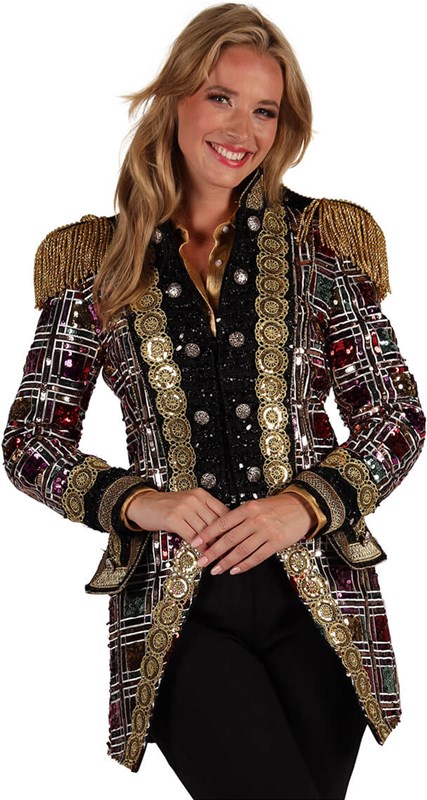 Carnavalsjas Dames Sequin Mirror (1)