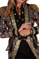 Carnavalsjas Dames Sequin Mirror (detail)