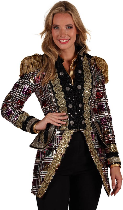 Carnavalsjas Dames Sequin Mirror