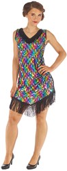 Dames Jurkje Pailletten Multi
