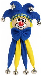Clown Broche Koko Blauw-Geel