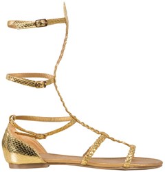 Romeinse Sandalen Goud voor Dames