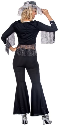 Glamorous Western Outfit Dames Zwart Cowgirl (achterkant)