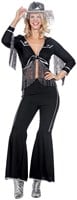 Glamorous Western Outfit Dames Zwart Cowgirl