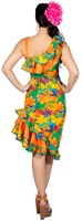Jurk Hawaii Orange Flowers voor dames (achterkant)