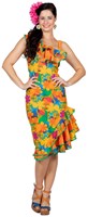 Jurk Hawaii Orange Flowers voor dames