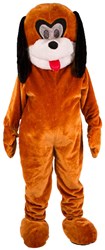Kostuum Mascotte Hond Bruin