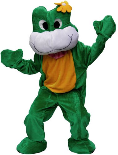 Pluche Kikker Mascotte
