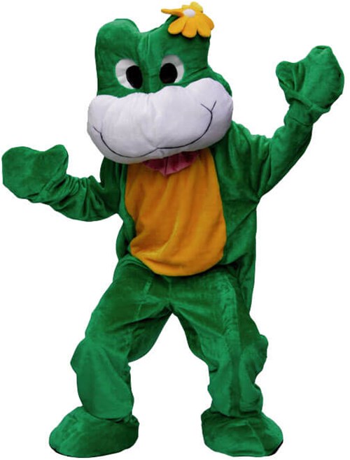 Pluche Kikker Mascotte