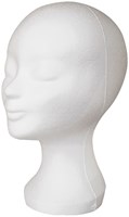 Pruikenhouder Tempex Styropor Wit (2)