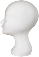 Pruikenhouder Tempex Styropor Wit (3)