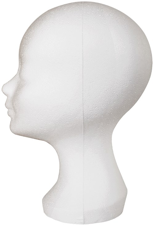 Pruikenhouder Tempex Styropor Wit (3)
