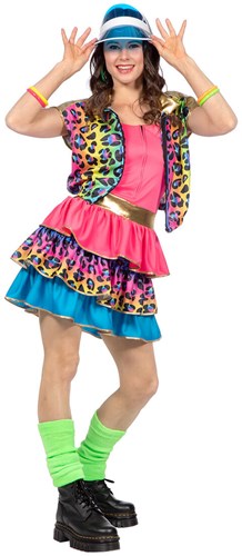 Foute Party Outfit Neon Panter Dames