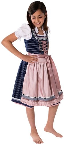 Dirndl Fria Blauw Voor Meisjes - 3dlg