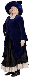 Charles Dickens Kostuum Dame Blauw