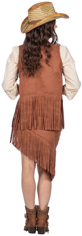 Cowgirl Outfit - Rok & Vest (achterkant)