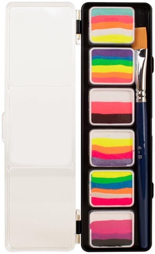 Hobby Watercolor Splitcake Palette Neon Mix - 6x6gr 