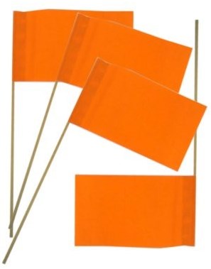 Papieren Handvlaggetje Oranje