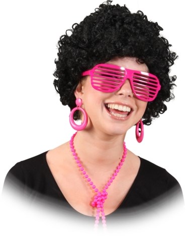 Oorbellen Retro Neon Pink 