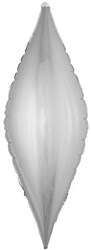 Folieballon Swirl Metallic Zilver (104x43cm)