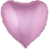 Folieballon Hartje Metallic Roze (52x46cm)