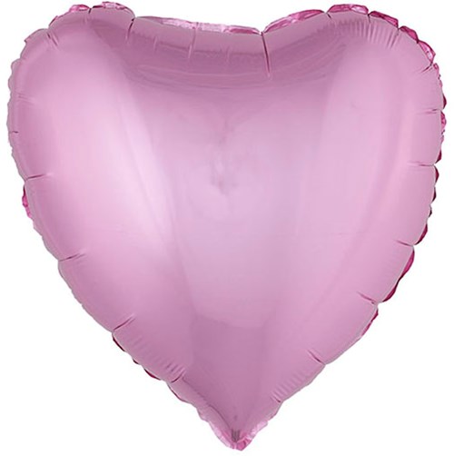 Folieballon Hartje Metallic Roze (52x46cm)