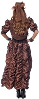  Dames Steampunk Jurk Bruin-Koper Luxe -3
