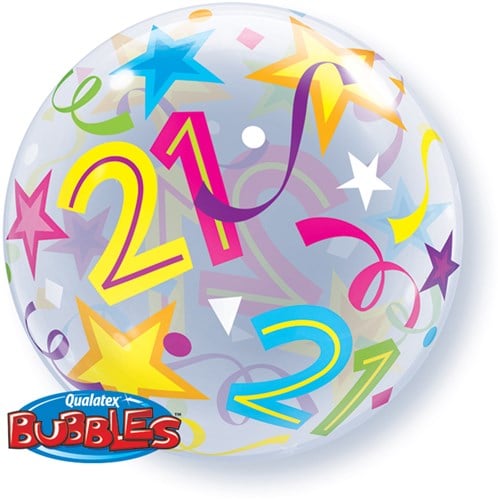 Bubble Ballon 21 Stars