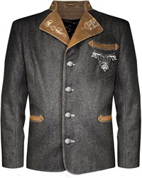 Tiroler Trachten Jas Luxe (Wol-Geitenleer) 