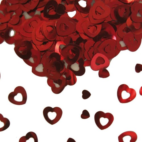 Confetti Hart Rood