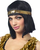 Pailletten hoofdbandje Goud (voorbeeld)