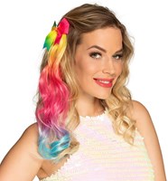 Hairextension Regenboog met Strik