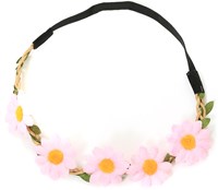 Hippie Hoofdbandje Madeliefjes Roze