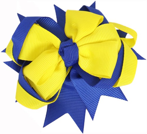 Haarstrikje Blauw-Geel