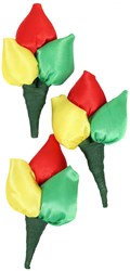 Tulpen Broche Rood-Geel-Groen - 3st