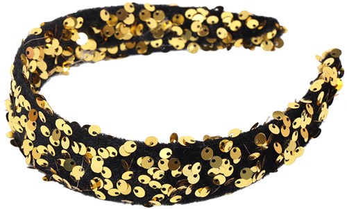 Pailletten Haarband Goud
