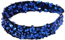 Pailletten Haarband Blauw