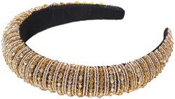 Glitter Haarband Goud met Steentjes