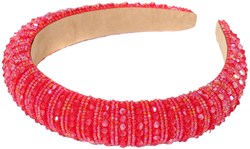 Glitter Haarband Rood met Steentjes