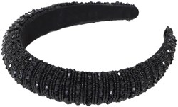 Glitter Haarband Zwart met Steentjes